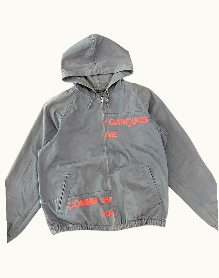 Comme Des Garçons Comme Des Garçons Split Logo Work Jacket Hoodie S/S 2002