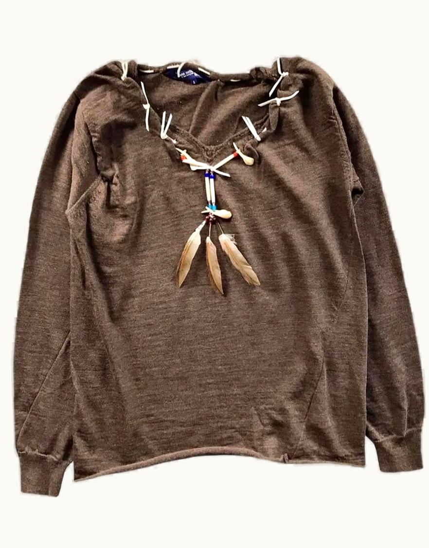 Comme Des Garçons Comme Des Garçons Feather Bone Chain Jumper A/W 2003