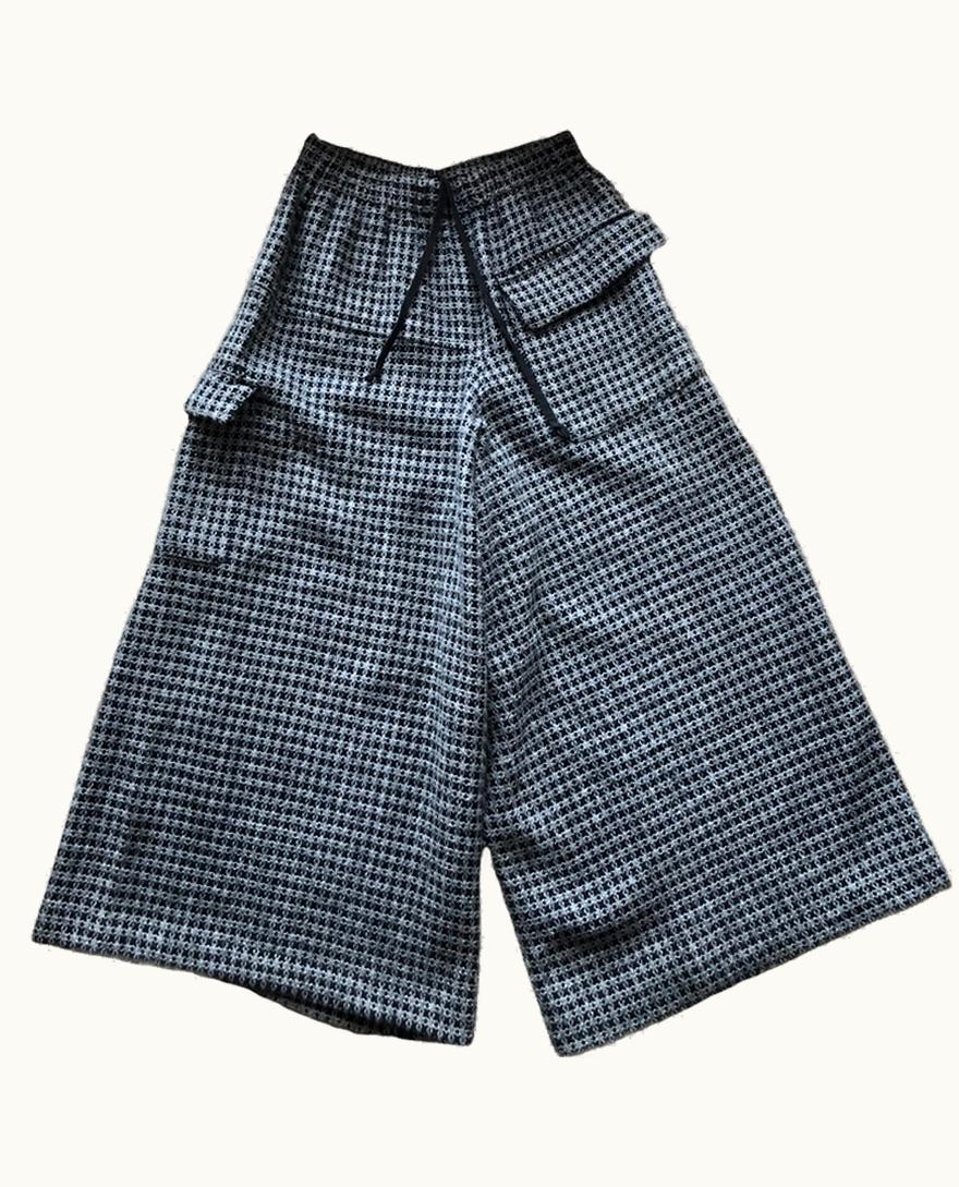 Robe de Chambre Robe De Chambre Wide Leg Dogtooth Wool Trousers A/W 2003