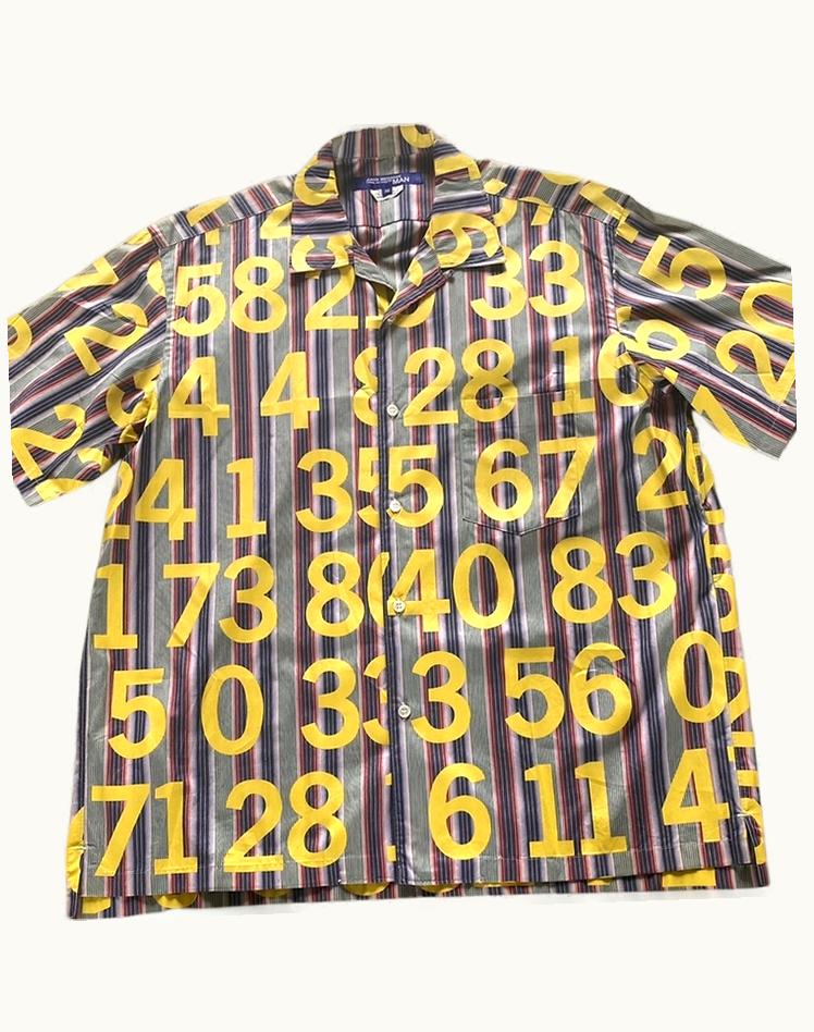 Junya Watanabe Junya Watanabe Number Print Shortsleeve Shirt S/S 2003