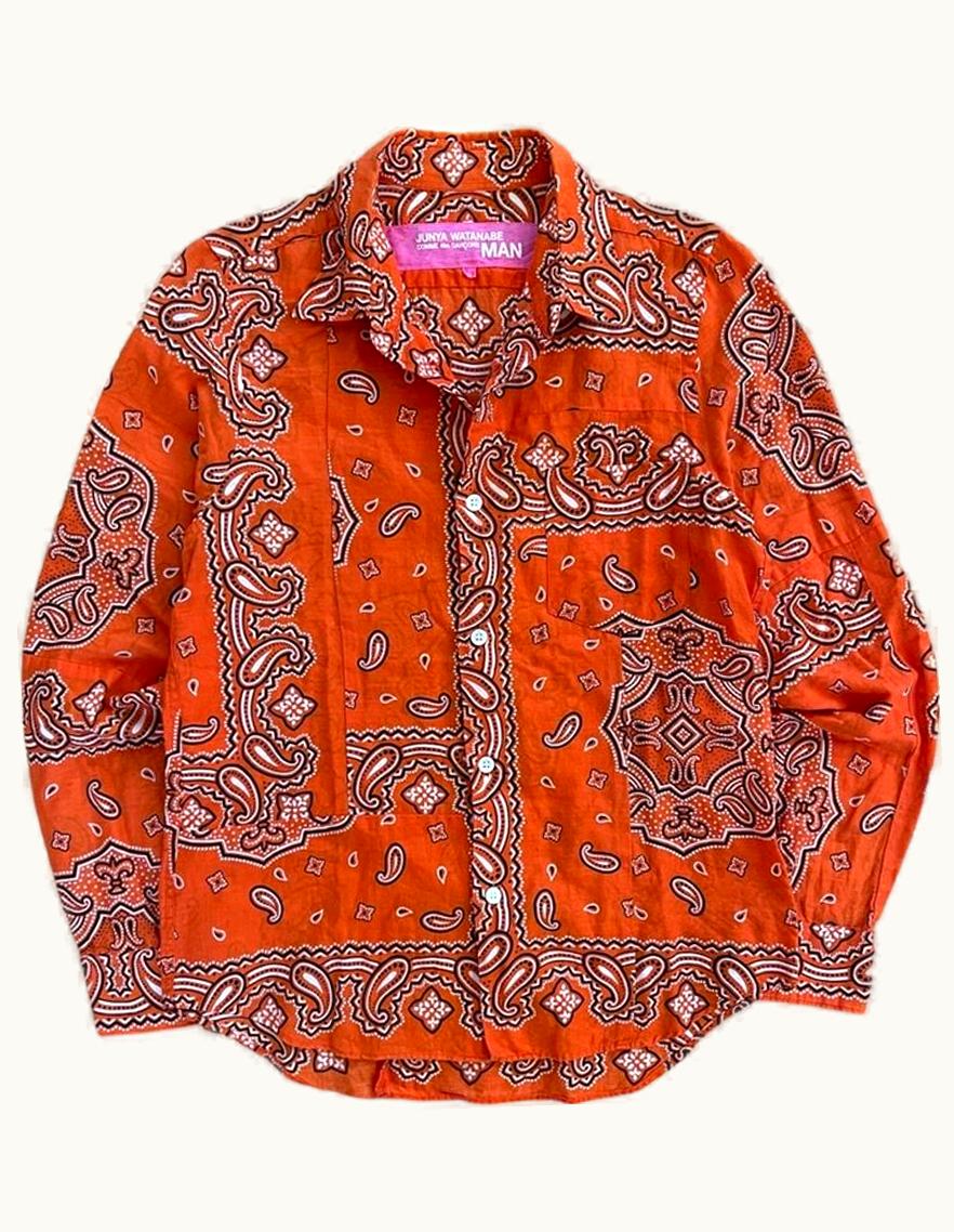 Comme Des Garçons Comme Des Garçons Paisley Patchwork Button Down Shirt S/S 2004