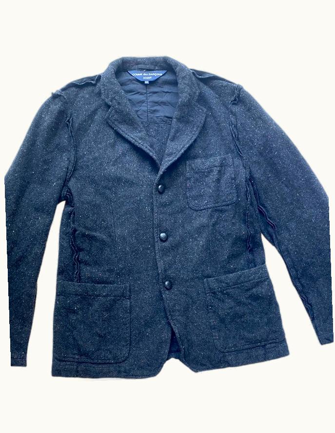 Comme Des Garçons Comme Des Garçons Inside-Out Woolen Elbow Patch Blazer S/S 2007