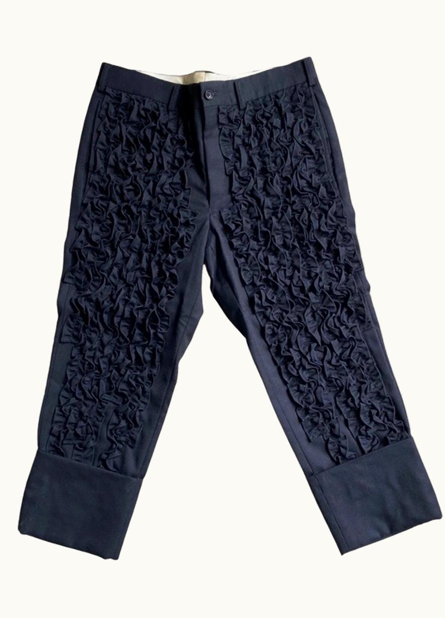 Comme Des Garçons Homme Plus Comme Des Garçons Homme Plus Front Ruffle Turn Up Trousers S/S 2012