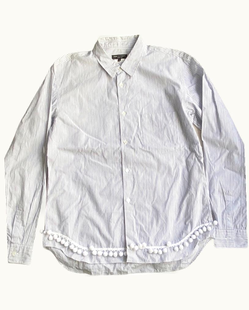 Comme Des Garçons Homme Plus Comme Des Garçons Homme Plus Pom Pom Hem Stripe Shirt A/W 2013