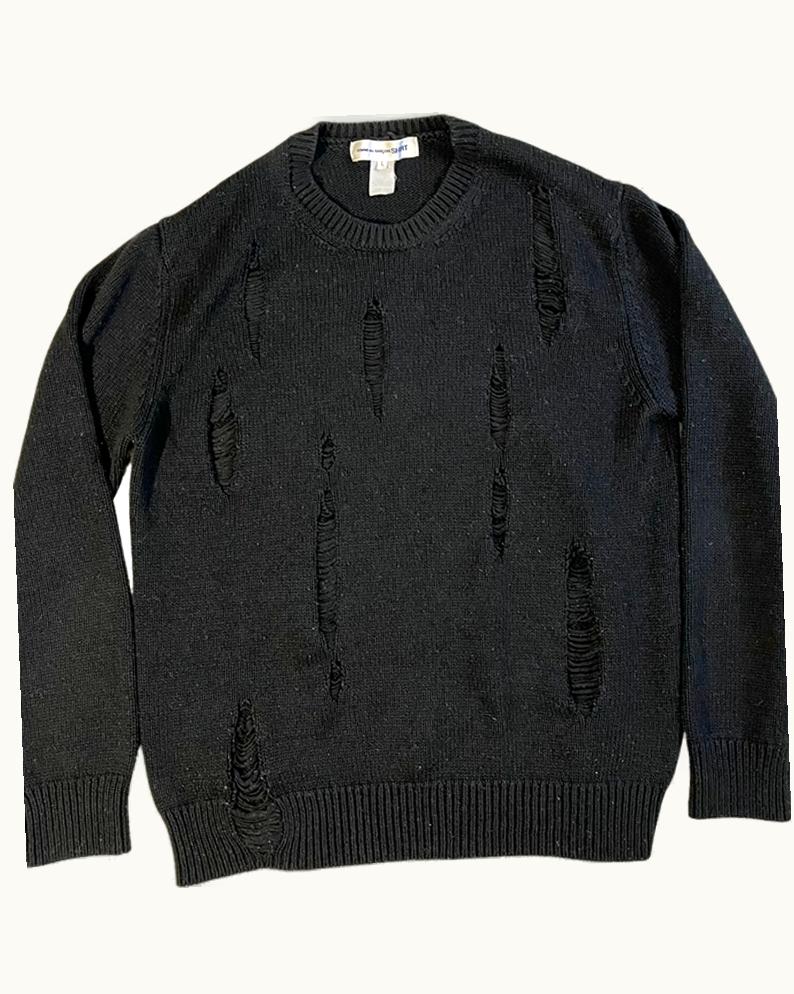Comme Des Garçons Comme Des Garçons Shrt Distressed Knit Jumper A/W 2015