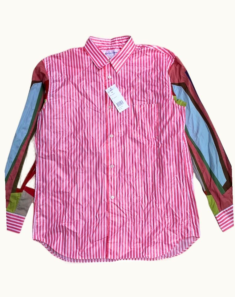 Comme Des Garçons Waterproof Rubberized Patchwork Shirt S/S 2020