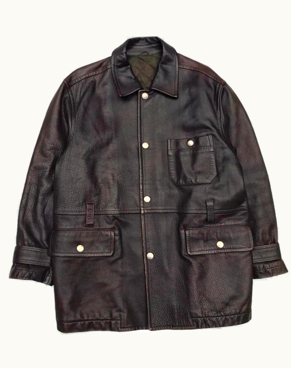 Comme Des Garçons Homme Comme Des Garçons Homme Police Leather Coat A/W 1991