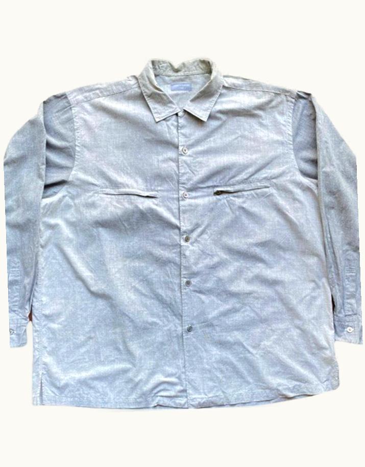 Comme Des Garçons Homme Comme Des Garçons Homme Double Zip Pocket Contrast Sleeve Shirt S/S 1994