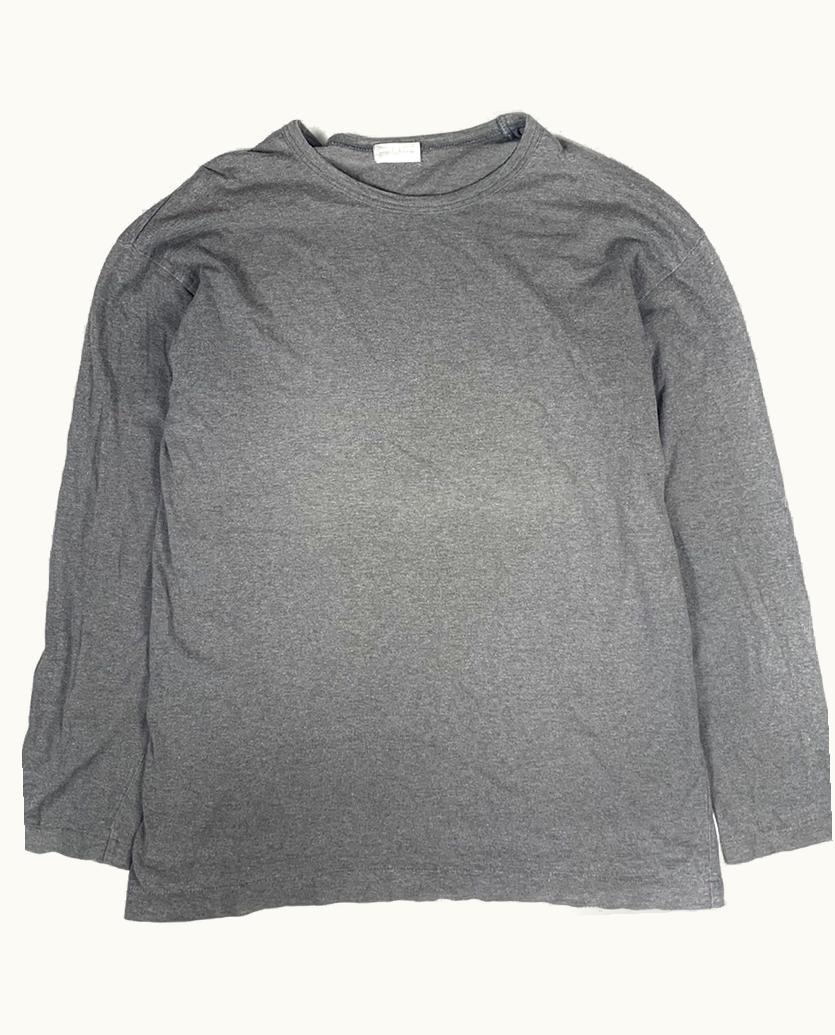 Comme Des Garçons Homme Comme Des Garçons Homme Grey Single Stitched Basic Long Sleeve T Shirt S/S 1999