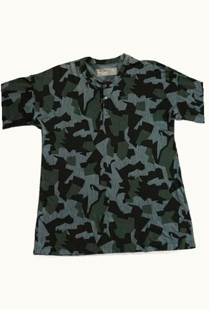 Comme Des Garçons Homme Comme Des Garçons Homme Camouflage Henley Longsleeve S/S 1999