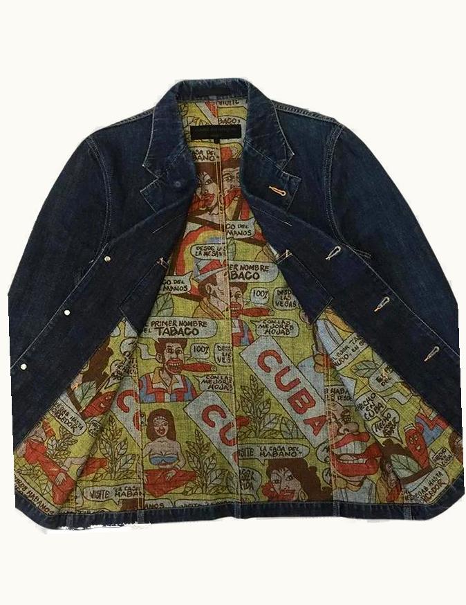 Comme Des Garçons Homme Comme Des Garçons Homme Reversible Cuba Denim Work Jacket A/W 2002
