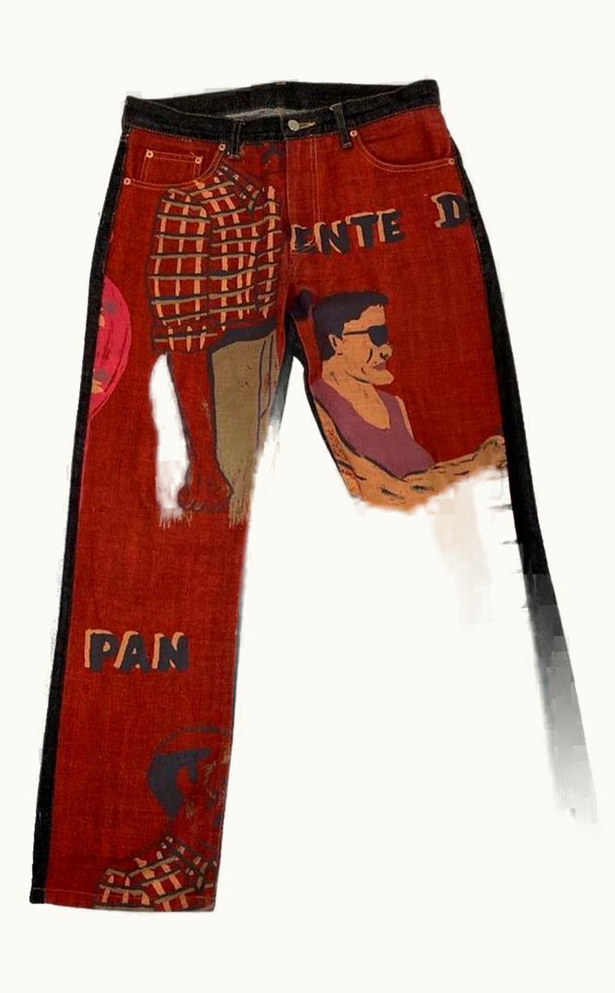 Comme Des Garçons Homme Comme Des Garçons Homme “cuba” Art Denim A/W 2002