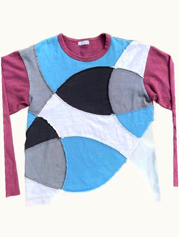 Comme Des Garçons Homme Comme Des Garçons Homme Patchwork Long Sleeve T-Shirt A/W 2003