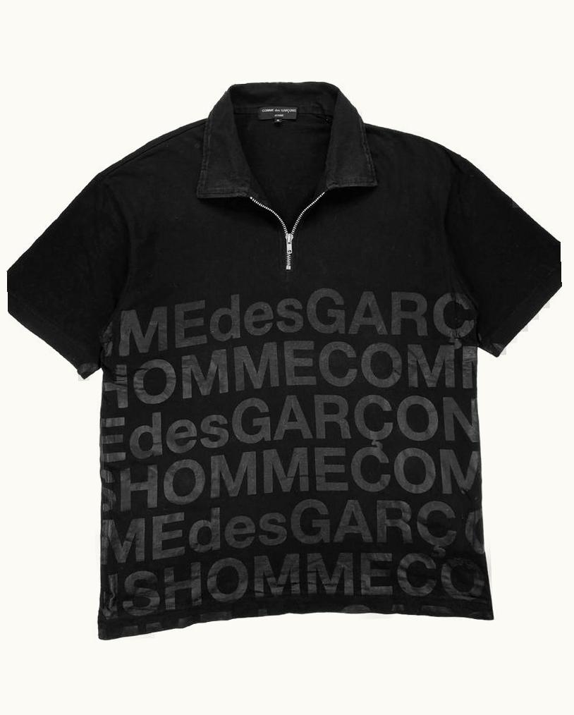 Comme Des Garçons Homme Comme Des Garçons Homme Spell Out Polo Shirt S/S 2004
