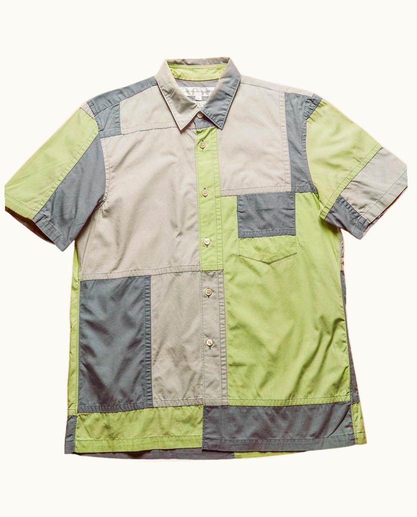 Comme Des Garçons Homme Comme Des Garçons Homme Patchwork Button Up Shirt S/S 2004