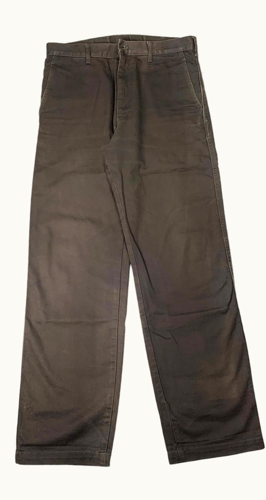 Comme Des Garçons Homme Comme Des Garçons Homme Brown Cotton Trousers S/S 2005