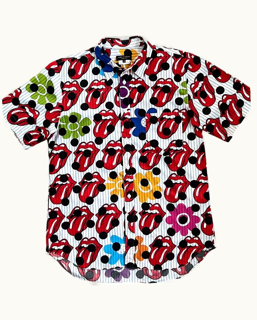 Comme Des Garçons Homme Plus Comme Des Garçons Homme Plus Rolling Stones Logo Shirt S/S 2006