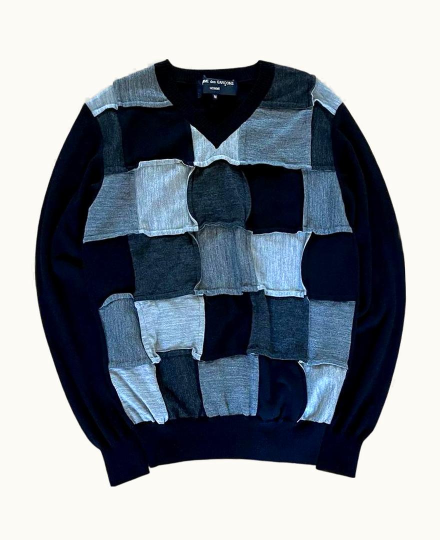 Comme Des Garçons Homme Comme Des Garçons Homme Patchwork Sweater A/W 2007