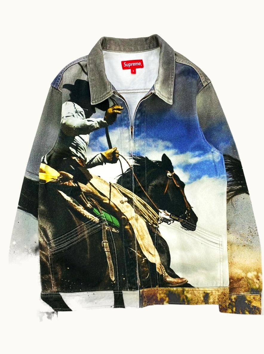 Supreme Supreme Jim Krantz ‘cowboys’ Denim Work Jacket S/S 2017