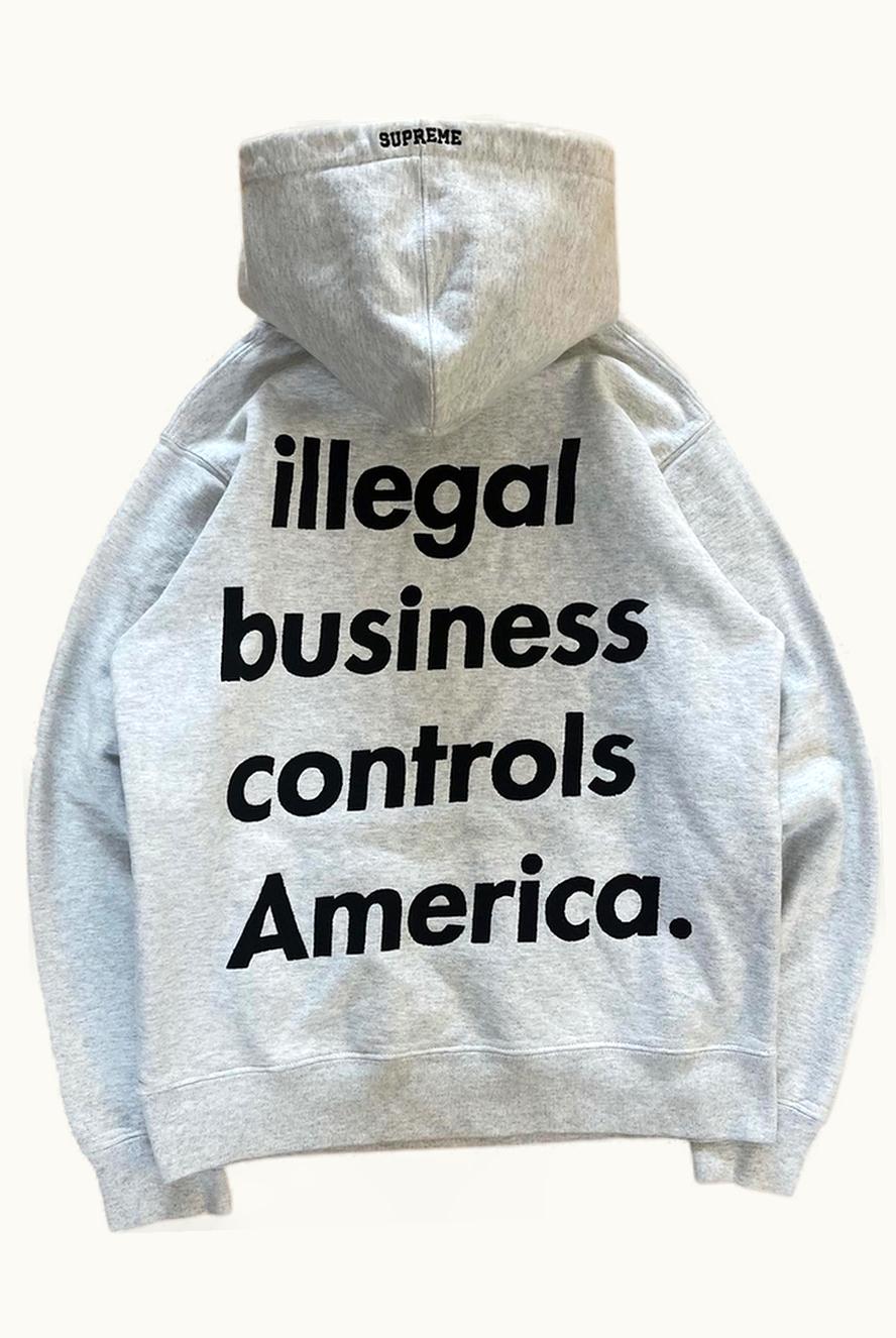 Supreme Supreme 'illegal Business Controls America' Hoodie S/S 2018