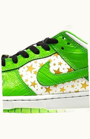 Nike Sb Dunk Low Supreme Stars Mean Green S/S 2021