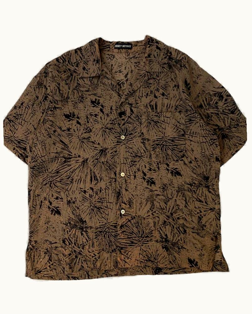 Issey Miyake Issey Miyake All-Over Print Revere Collar Shirt S/S 1991