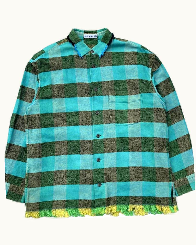 Issey Miyake Issey Miyake Frayed Flannel Shirt S/S 1995