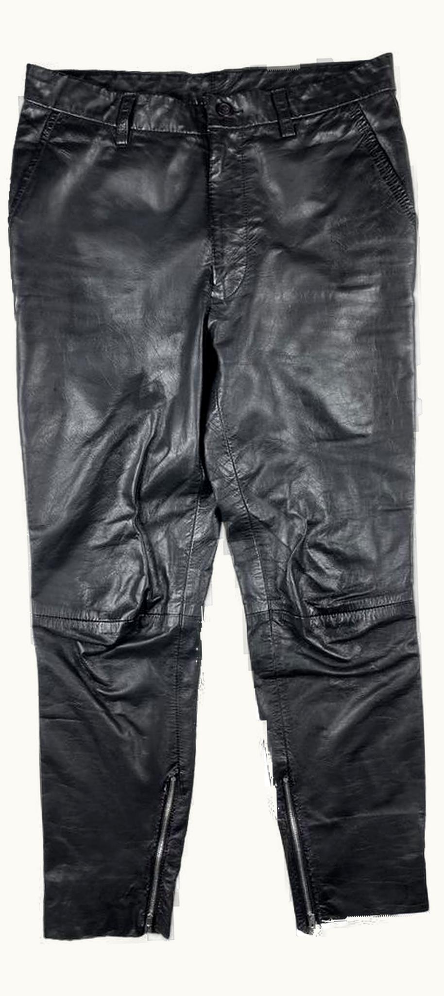 Issey Miyake Issey Miyake Leather Zipper Trousers A/W 2001