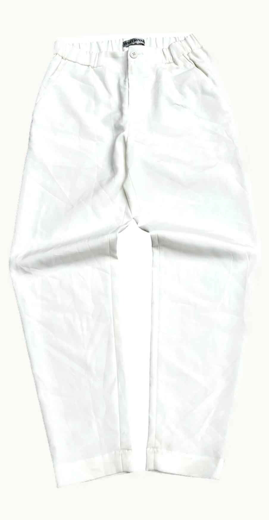 Issey Miyake Issey Miyake Ivory White Silk Trousers A/W 2010