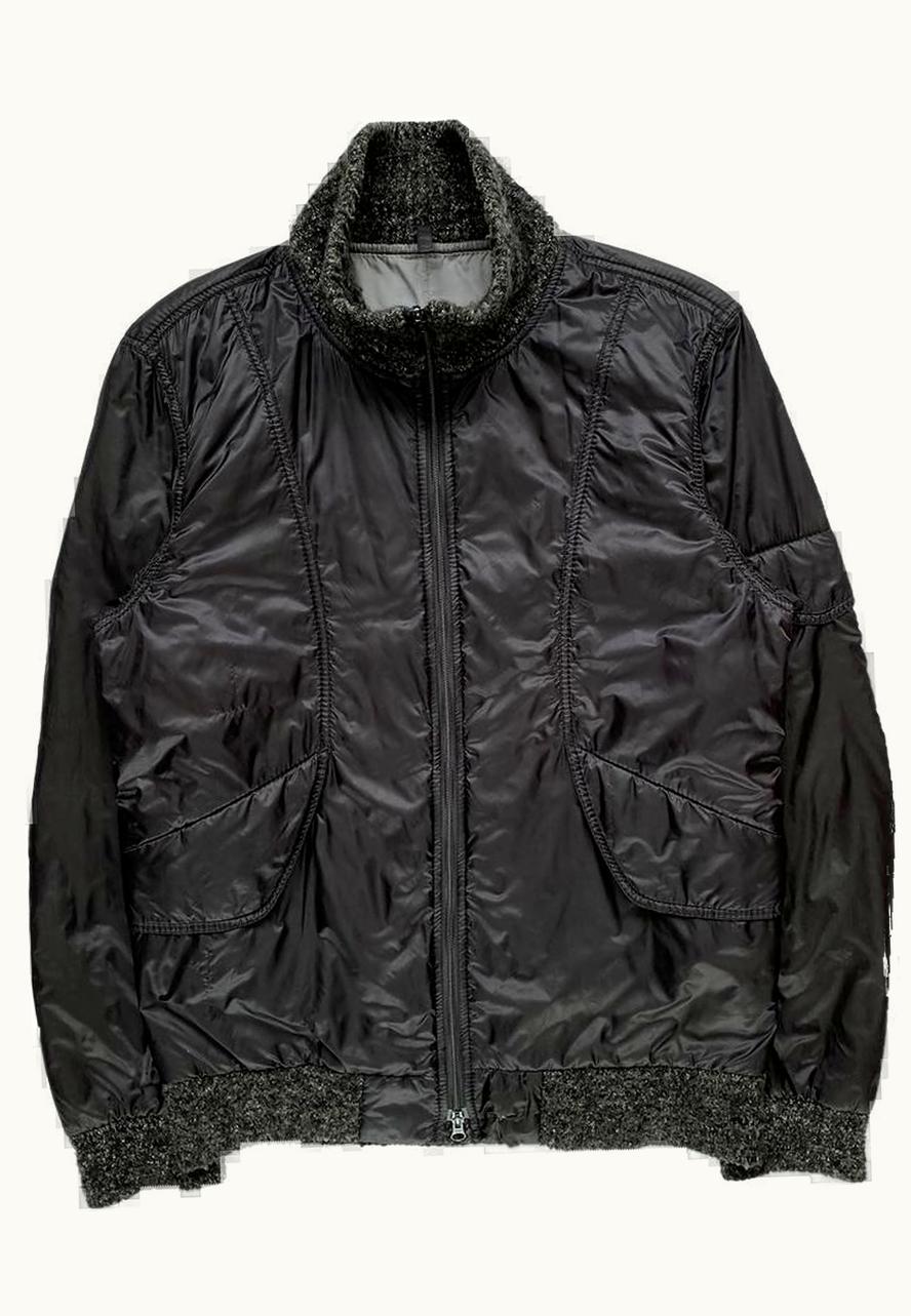 Issey Miyake Issey Miyake Reversible High-Neck Nylon Bomber Jacket S/S 2010