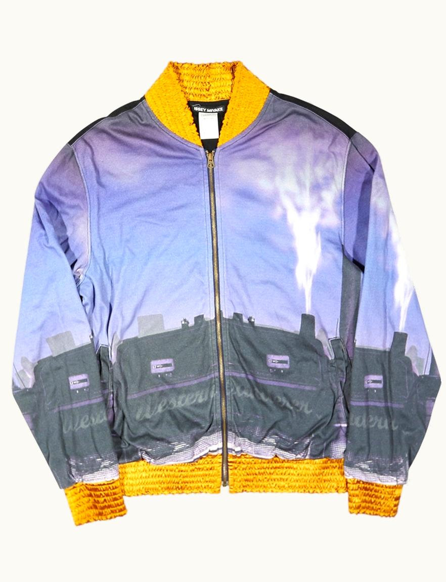 Issey Miyake Issey Miyake 'western Wanderer' Printed Bomber Jacket S/S 2017