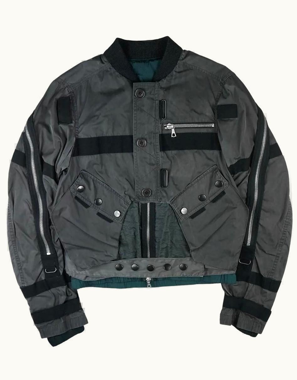 Dries Van Noten Dries Van Noten Backzip Layered Jacket With Snap Belt A/W 2014 UZ1087775