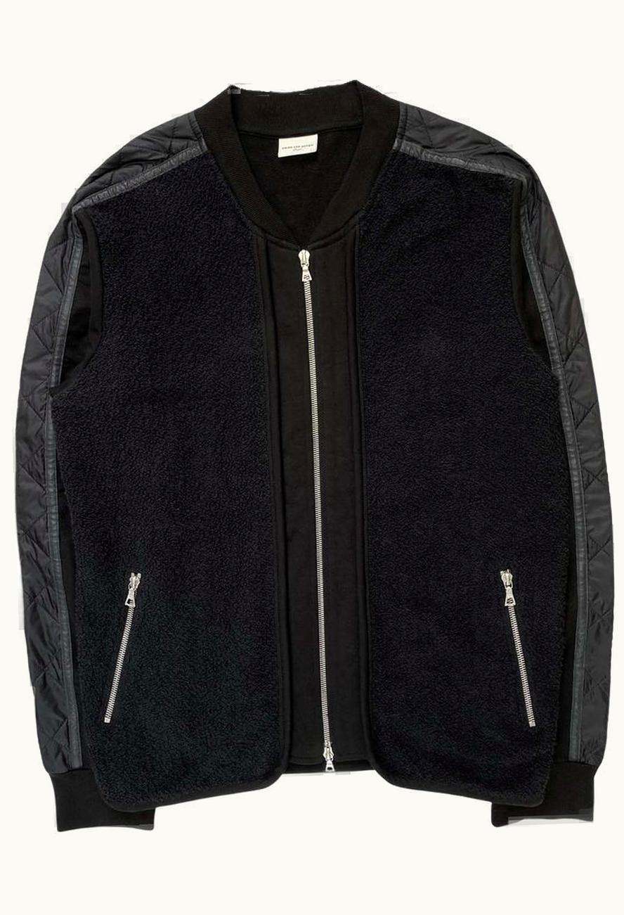 Dries Van Noten Dries Van Noten Double-Faced Nylon Detail Zip Sweater A/W 2014