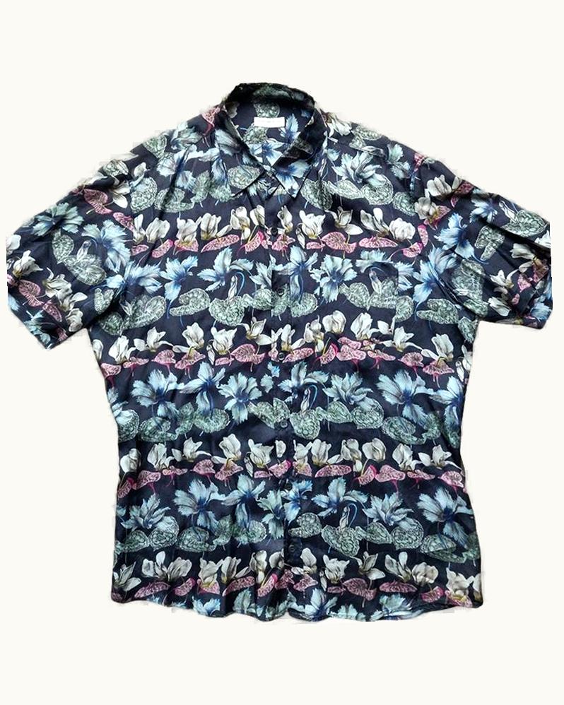 Dries Van Noten Dries Van Noten Floral Viscose Button Up Shirt S/S 2014