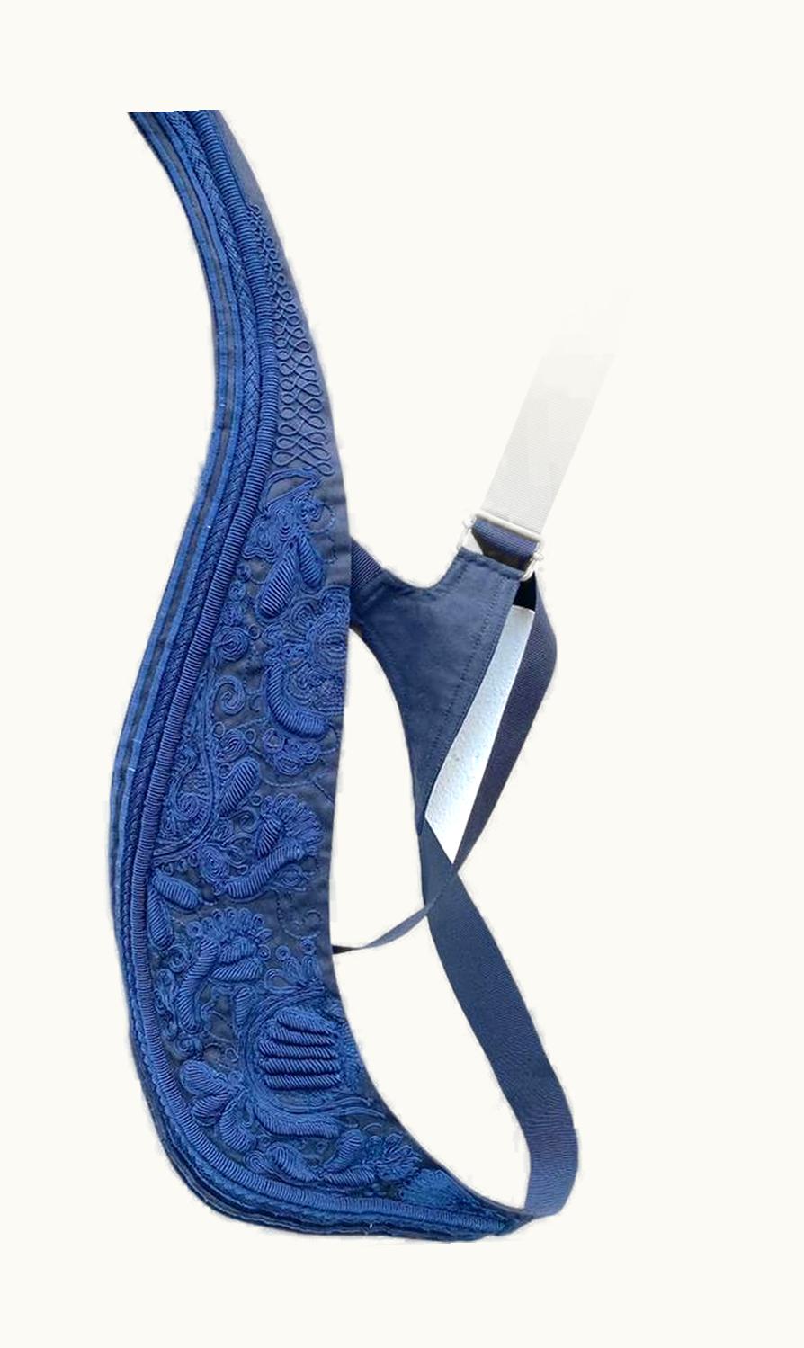 Dries Van Noten Dries Van Noten Black / Blue Embroidered Harness S/S 2015