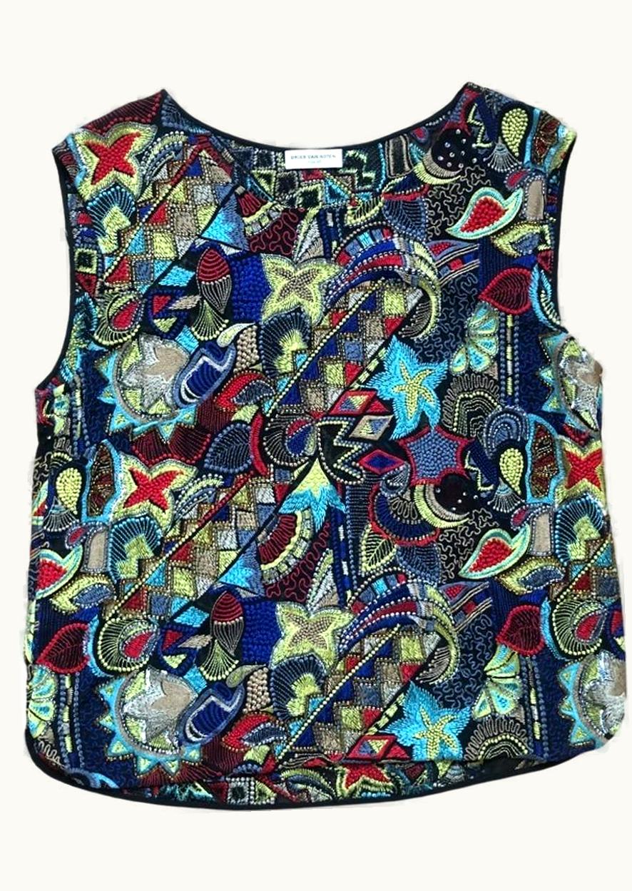 Dries Van Noten Dries Van Noten Jacquard Embroidery Artisanal Shirt S/S 2015