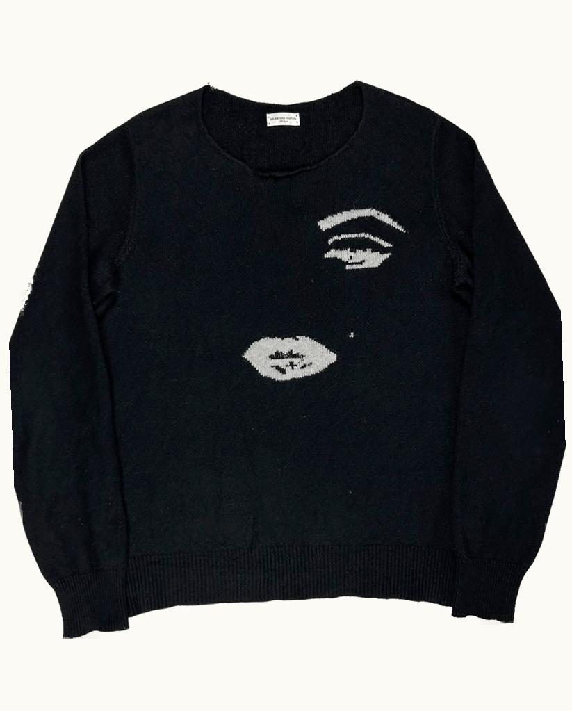 Dries Van Noten Dries Van Noten Marilyn Eyes Lip Knit Jumper S/S 2016