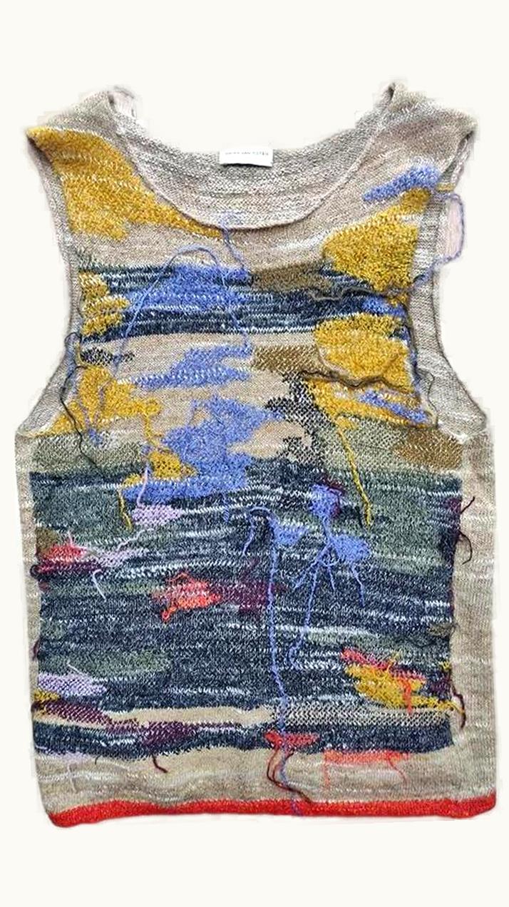 Dries Van Noten Dries Van Noten Multi Yarn Knit Vest S/S 2017