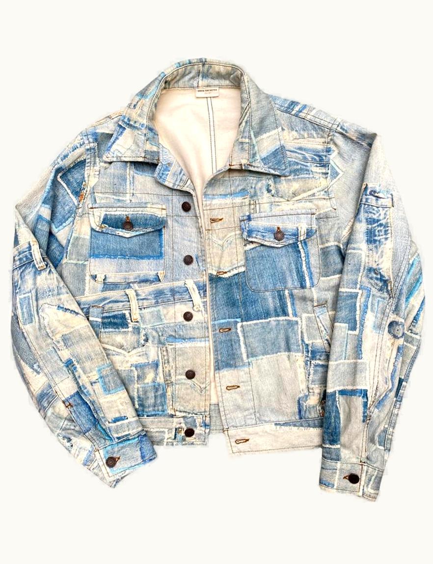 Dries Van Noten Dries Van Noten Trompe L’oeil Denim Jacket S/S 2017