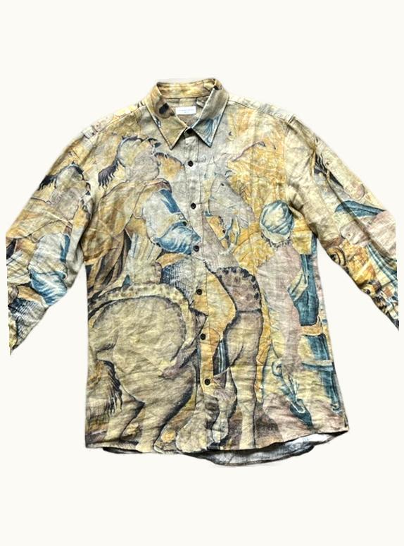 Dries Van Noten Dries Van Noten Alexander Tapestry Linen Shirt S/S 2017