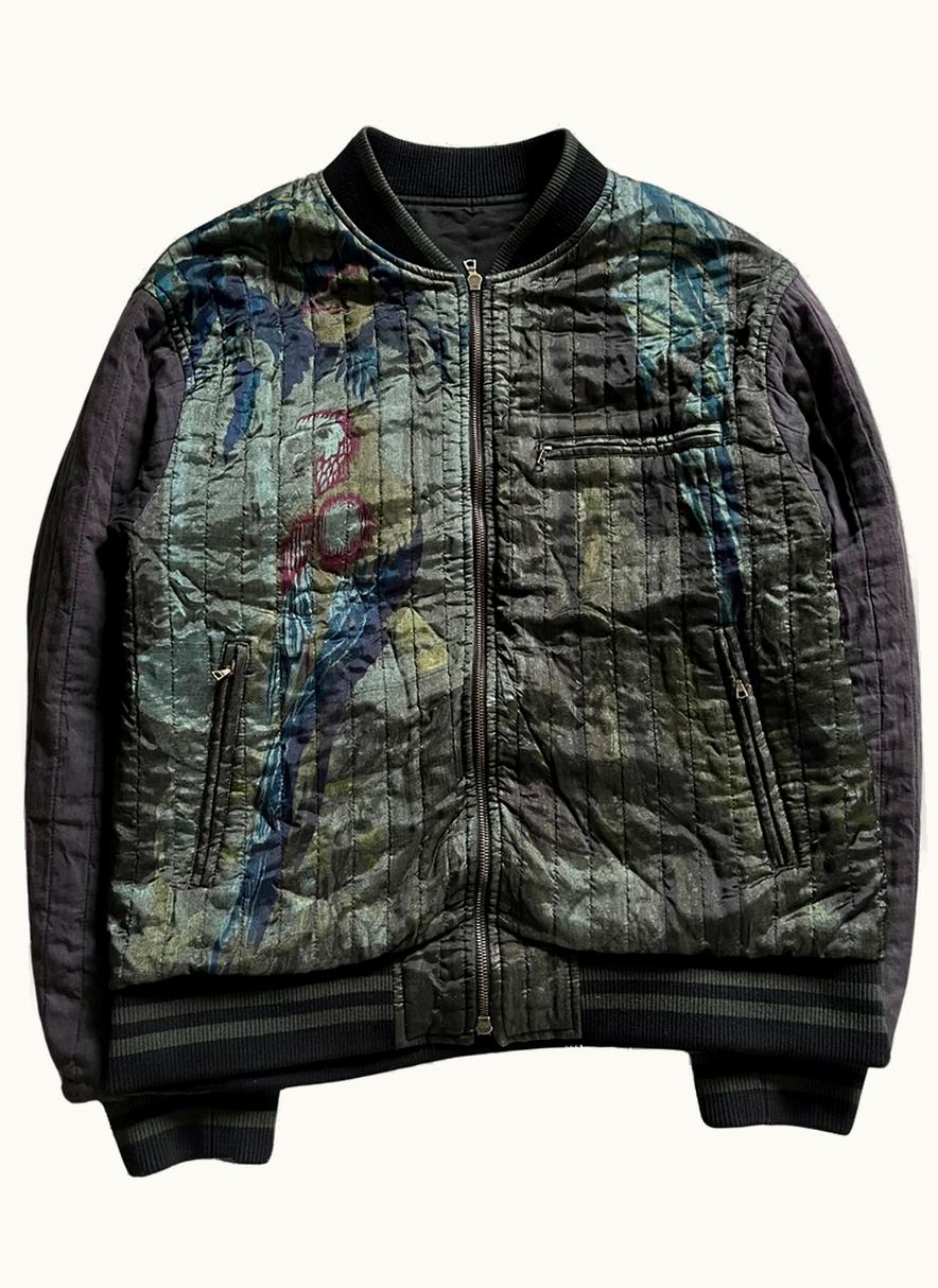 Dries Van Noten Dries Van Noten Reversible Parrot Bomber Jacket S/S 2017
