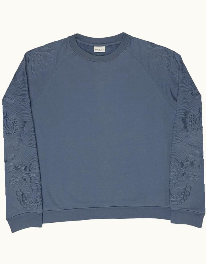 Dries Van Noten Dries Van Noten Floral Embroidered Sleeve Jumper S/S 2018