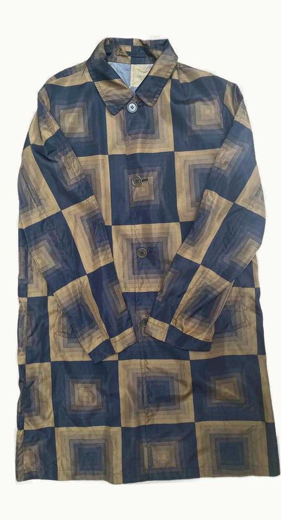 Dries Van Noten Dries Van Noten Verner Panton Brown Nylon Coat S/S 2019