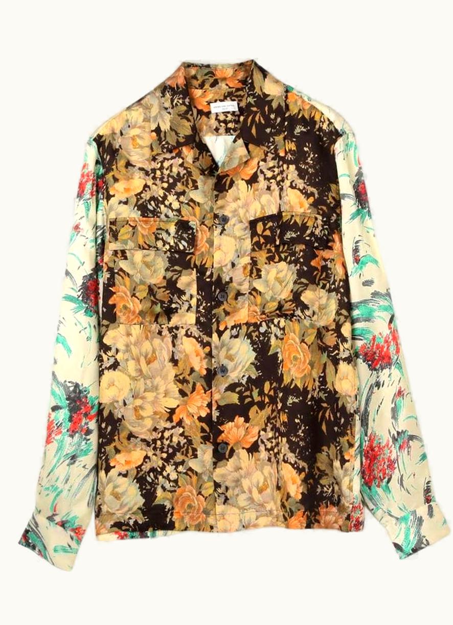 Dries Van Noten Floral Viscose Boxy Shirt S/S 2020