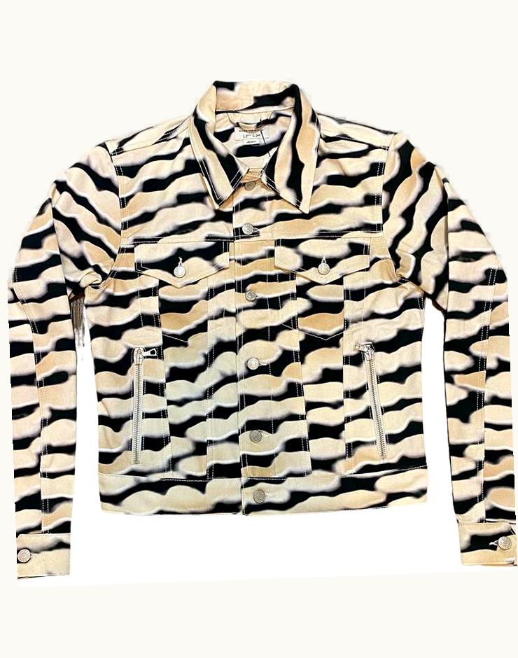 Dries Van Norten Len Lye Ecru Denim Jacket S/S 2021