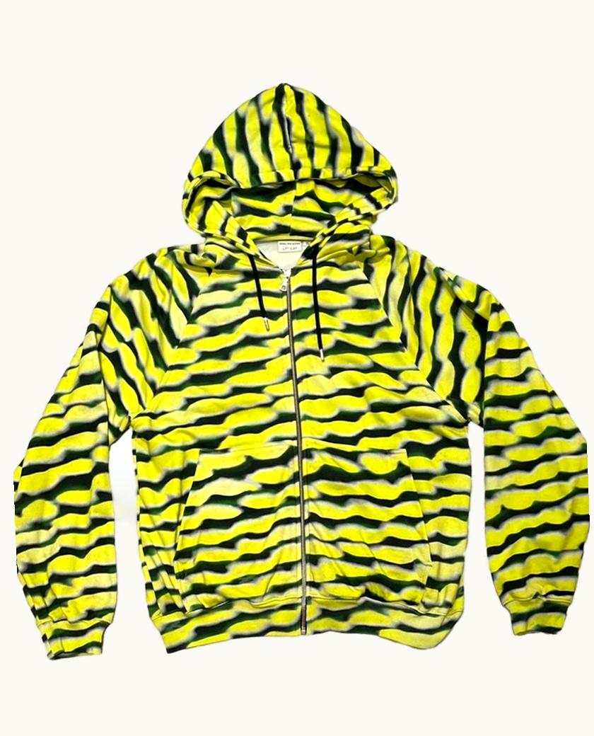 Dries Van Noten Len Lye Abstract Print Zip Hoodie S/S 2021