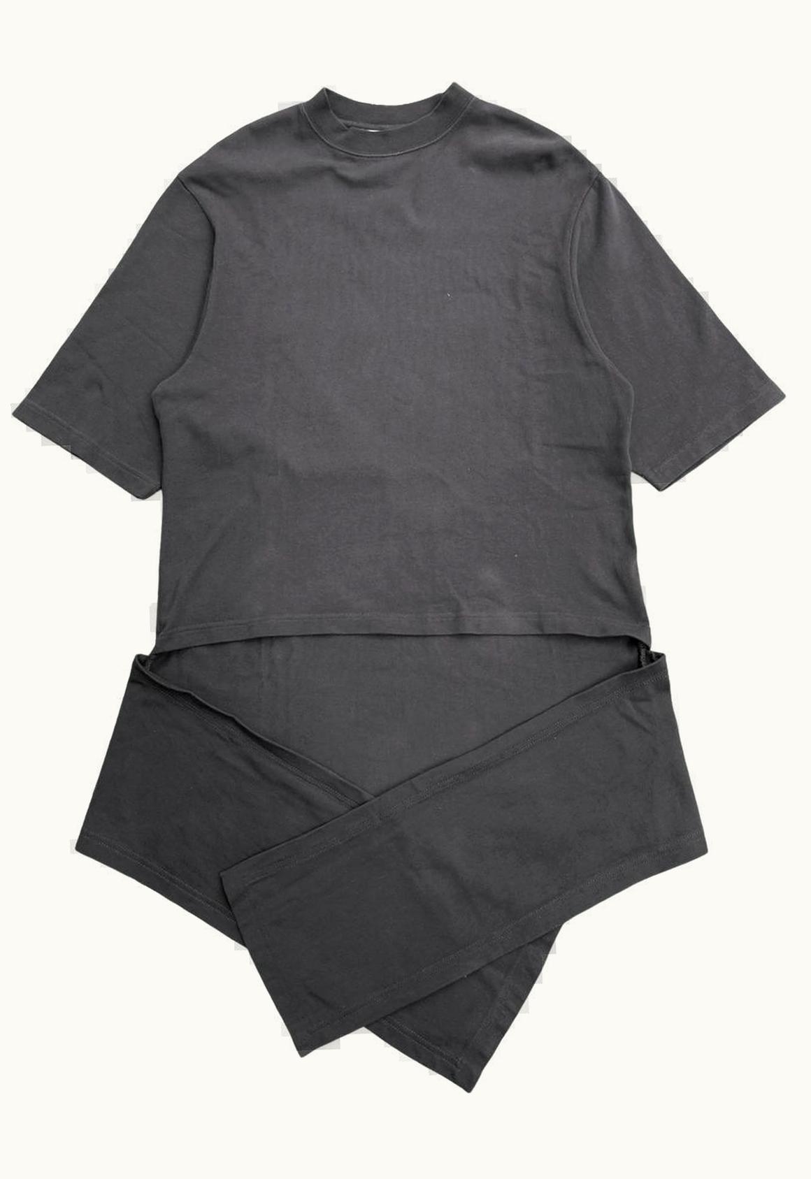 Balenciaga Balenciaga Unisex Washed Black Cut Out Knotted Top A/W 2016