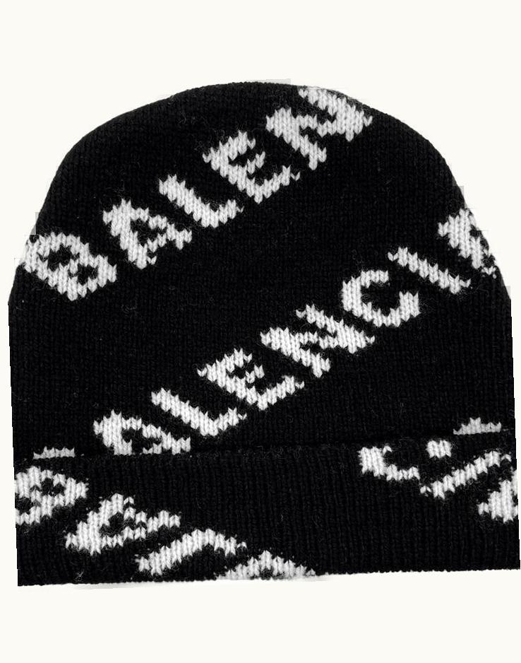 Balenciaga Balenciaga Monogram Wool Knit Beanie A/W 2017