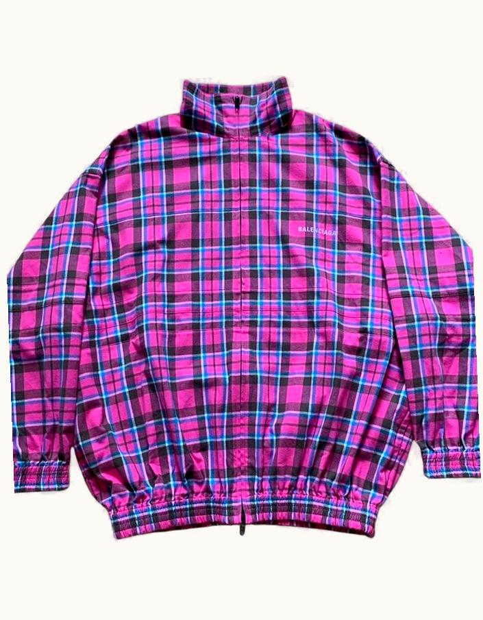 Balenciaga Plaid Oversized Flannel Jacket A/W 2020