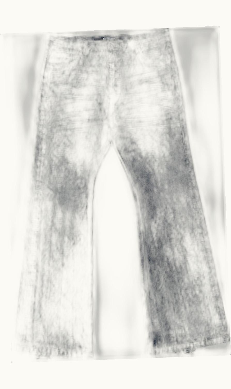 Balenciaga Balenciaga ‘the Lost Tape’ Flared Washed Black Japanese Denim A/W 2022